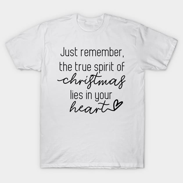 The True Spirit of Christmas Lies in Your Heart The Polar Express T-Shirt by DreamsofTiaras